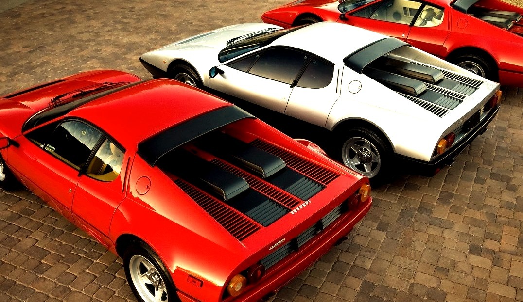Turns out today is the third anniversary of me starting this Tumblr account (the site is much older than that). So have some things in threes. 1984 Ferrari 512 BBi (Group of 3)